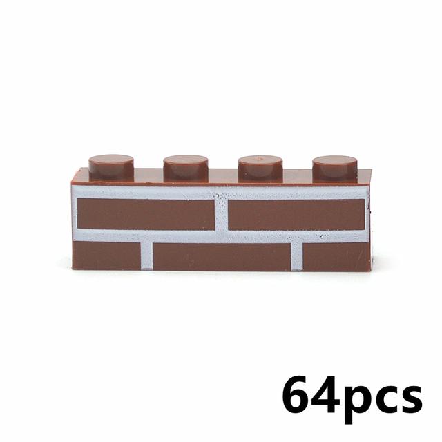 DIY Building Blocks Wall & Figure Bricks - 1x2 1x3 1x4 Thick Dots Educational Creative Toys Compatible with 98283