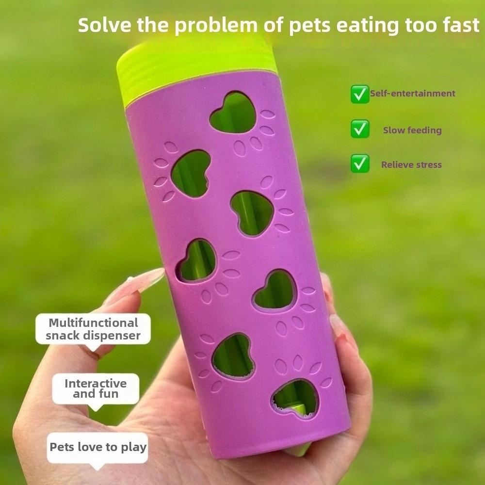 Dog Paw Pattern Pet Leaking Food Toy Teeth Grinding Pet Snack Roller  Pet Self-play