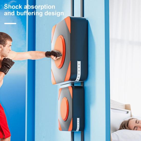 Настенный боксерский коврик из искусственной кожи, эластичная пена, настенное крепление, боксерская подушка, бесшумная тренировочная мишень для бокса, тхэквондо, домашний тренажерный зал, оборудование для тренировок