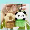 Soft Capybara Plush Coin Holder Keychain Perfect For Student Storage And Gifts