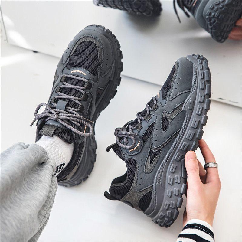 Men's Sneakers, Spring Thick-soled Running Shoes, Fashionable Thick-soled Casual Shoes for Men, Non-slip Wear-resistant Men Shoe