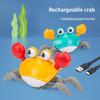 Свет и музыка Электрический танцующий краб Автоматическое распознавание краб Интерактивная игрушка для малышей