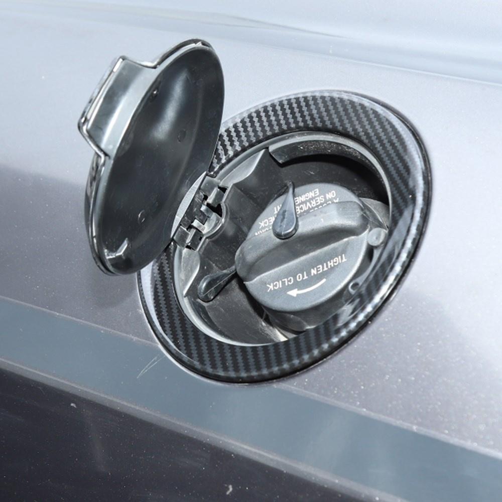 ABS Carbon Fiber Fuel Tank Cover Door Gas Filler Cap Fit For Challenger 2009+