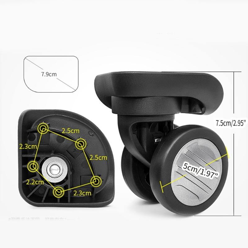 Прочные запасные колеса для багажа, отремонтируйте свой чемодан с помощью плавно вращающихся на 360° деталей и аксессуаров