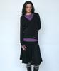 Pisis Flare Panel Midi Skirt_Black