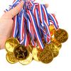 10/20 шт. Пластиковые медали «Золотой победитель» Детские сувениры для дня рождения Призы для спортивных игр Игрушки Футбольная вечеринка Наполнитель для пиньяты