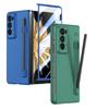 Phone Case For Honor Magic V2 Solid Color PC Hard Shell Protection Shockproof Protective Film With S Pen Back Cover