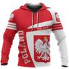 3D Poland Flag Emblem Print Hoodies Polish Spiritual Totem Graphic Hooded Sweatshirts Kid Fashion Hip Hop Pullovers Clothing Top