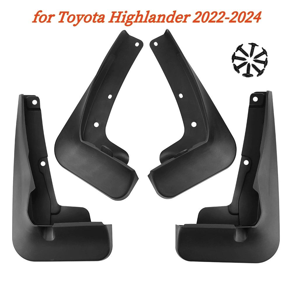 4 Pcs/set Mudguards for Toyota Highlander 2024 Fender Mud Flap Guard Splash Car Auto Styline Front Rear Accessories