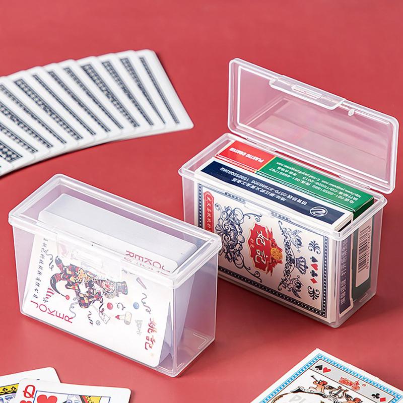 Прямоугольный пластиковый ящик для хранения карт, прозрачный органайзер для фотографий Kpop Idol, почтовая открытка, канцелярские принадлежности, контейнер