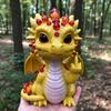 Baby Dragon Figurine Cheeky Dragon Statue Collectible Flip-off Baby Dragon