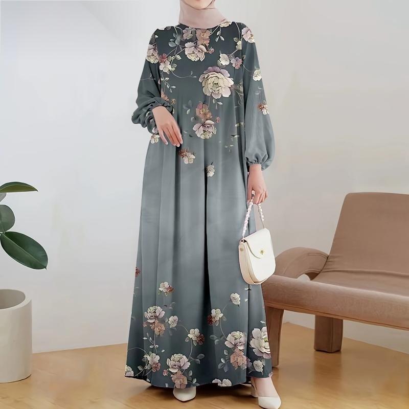 Ethnic Pattern Polyester Long Skirt With Wide Waist For Casual And Formal Wear