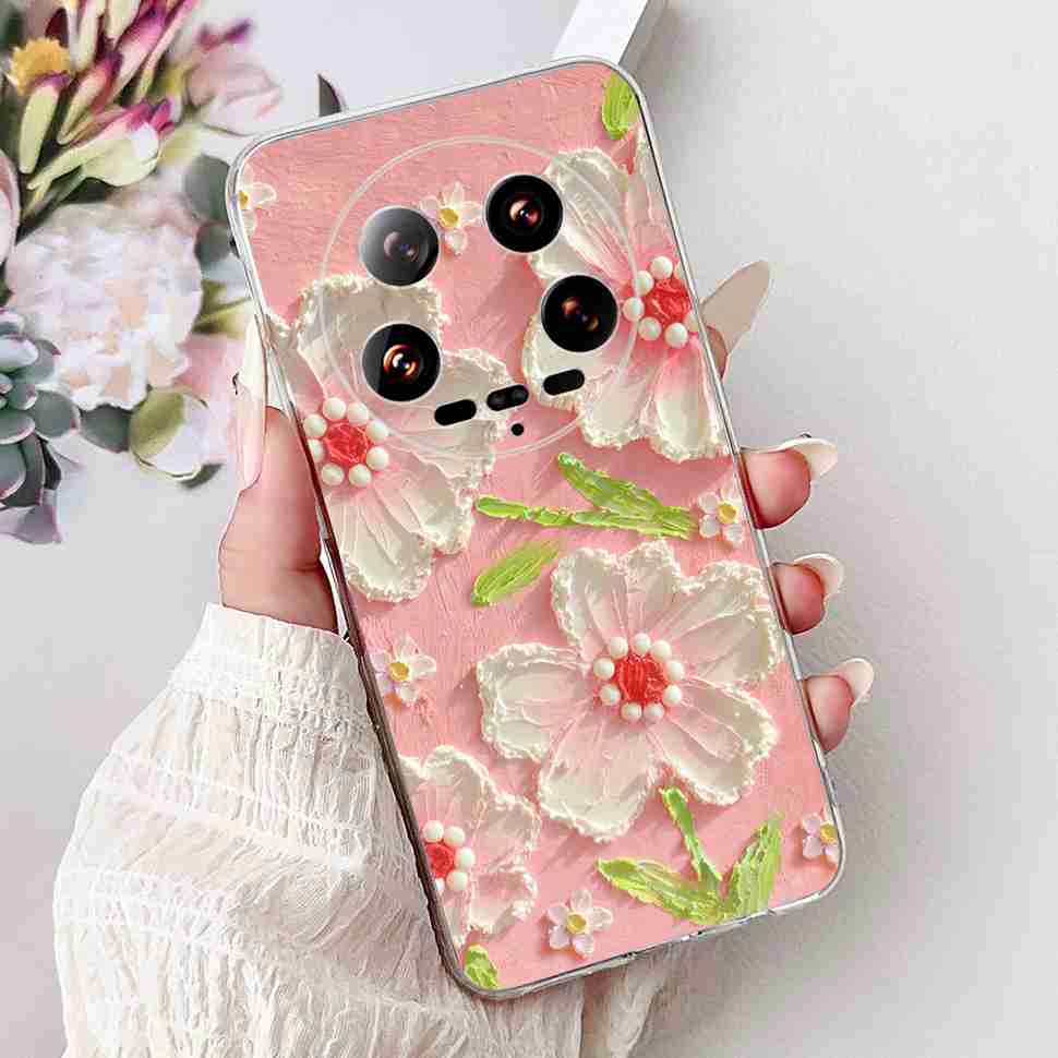 Case For Xiaomi 14 Ultra Butterfly Silicone Soft Phone Cover For Xiaomi Mi 14 Mi14 Ultra Shockproof Back Fundas Xiaomi 14Ultra
