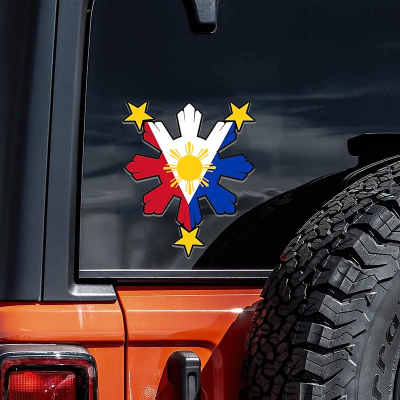 Pride Philippines Автомобильные наклейки Декаль Виниловая Съемная Водонепроницаемая Наружная Для Бампера Автомобиля Окна Ноутбука Компьютера Декорация Автоаксессуары JM50