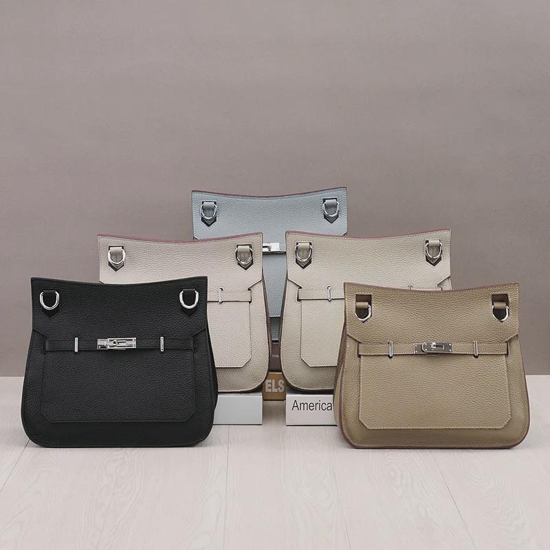 Кожаная сумка Platinum Lock - Коровья кожа с зернистой фактурой личи, Стиль через плечо и мессенджер