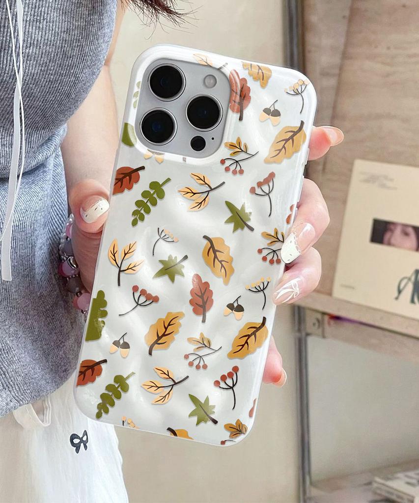 Чехол для телефона с осенними кленовыми листьями Для IPhone 17 Air 16 15 14 13 12 11 Pro Max Чехол-обложка Для IPhone 16 15 14 Plus Чехол Funda Coque