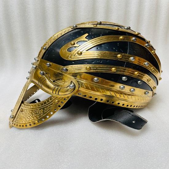 Средневековый шлем викингов, боевой воин, стальная броня, шлем Sca Larp Vendel Helmet
