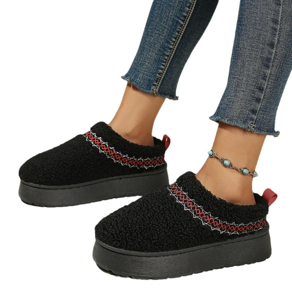 2024 Новые женские меховые тапочки Короткие сапоги Плоские короткие плюшевые шлепанцы Хлопковая обувь Дизайнерский бренд Зимние сапоги для снега