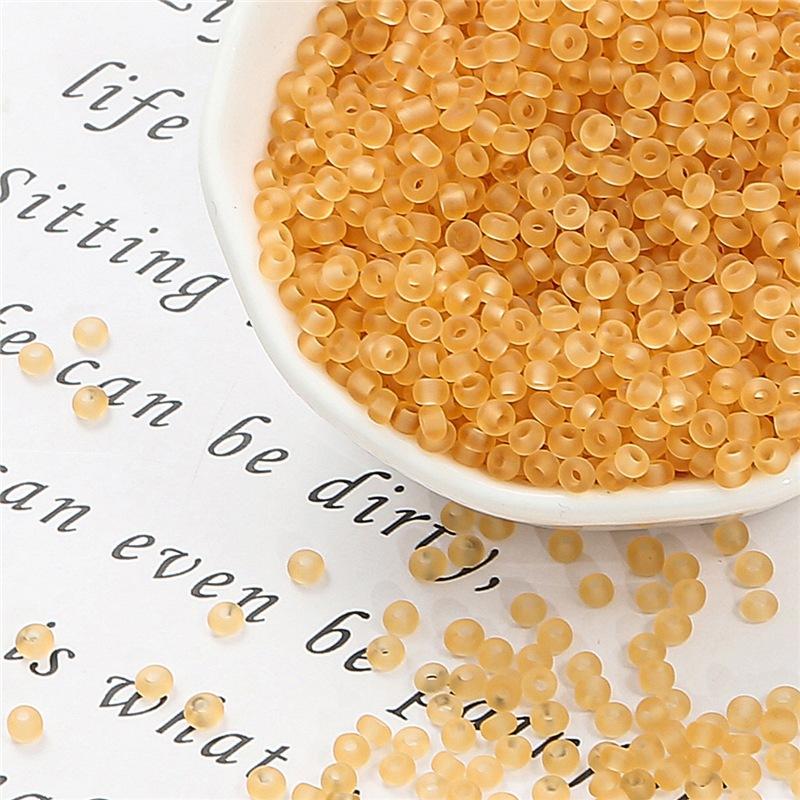 3 мм 700 шт./пакет шитье популярный бисер стеклянные ювелирные изделия разделитель матовые цвета круглые однородные бусины высокого качества прозрачный размер для рукоделия