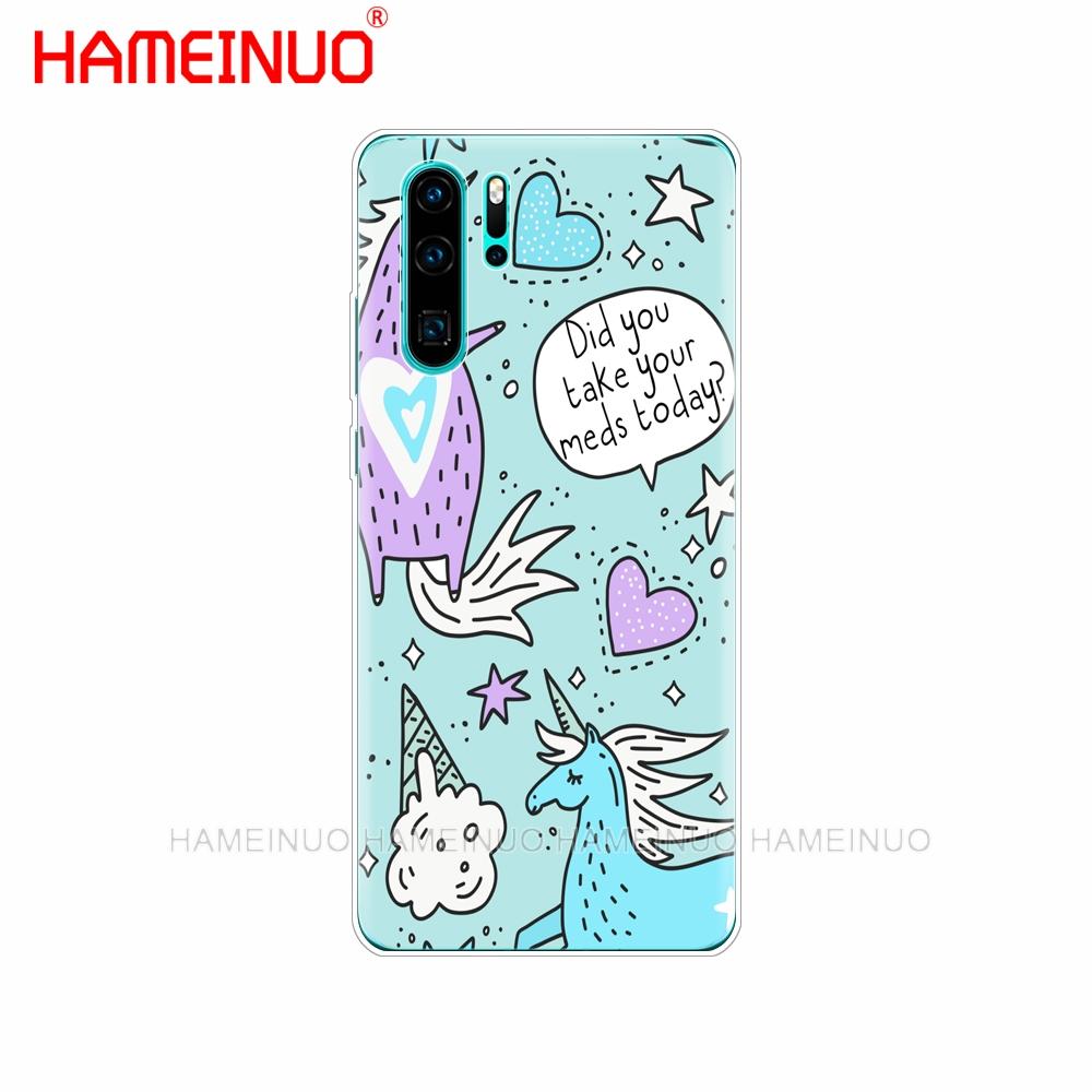 Силиконовый чехол для телефона huawei P30 PRO LITE P SMART 2019 plus p smart Z p20 lite 2019 Unicorn On Rainbow Jetpack