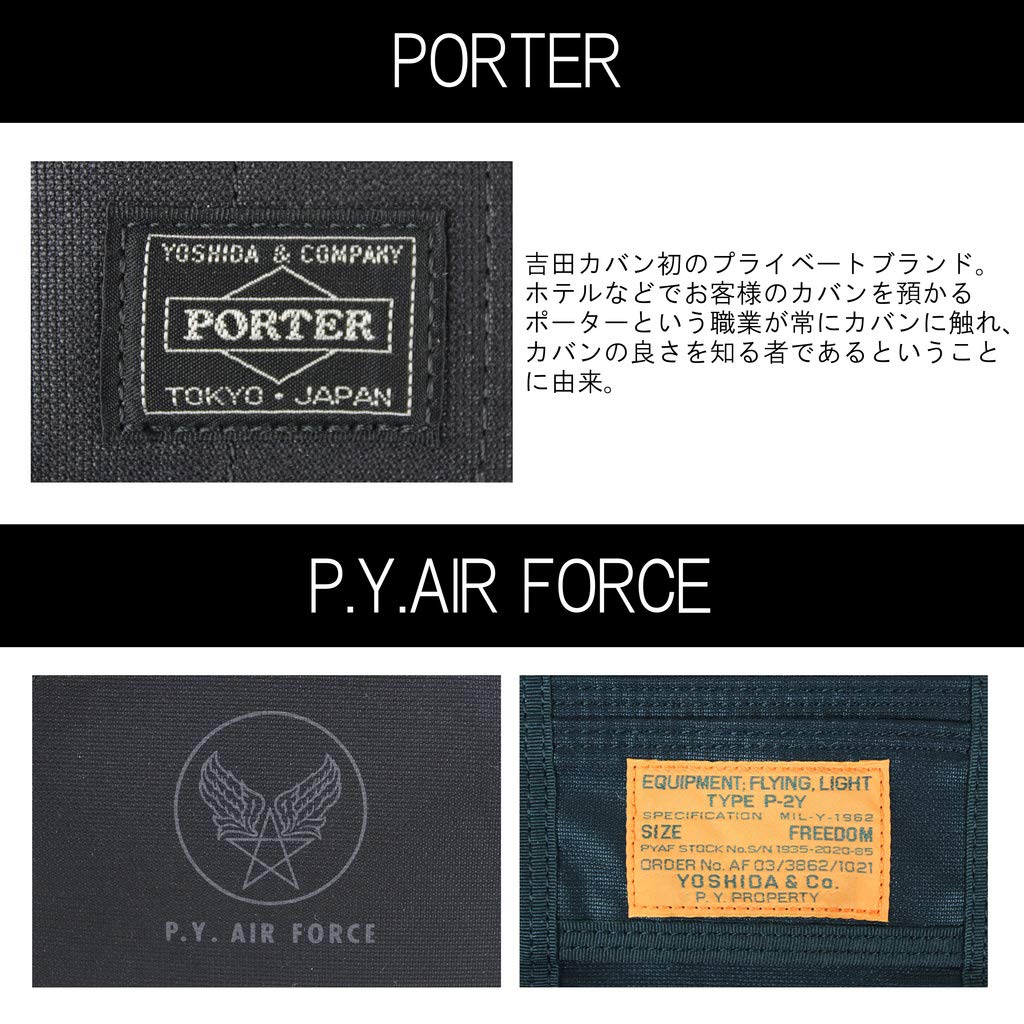 Porter PORTER Flying Ace FLYING ACE WALLET Двойной кошелек 863-16812 Черный/10