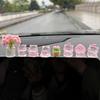 1 Набор Милых Украшений для Автомобиля Мультяшная Смоляная Модель Свинки Декор Центральной Консоли Автомобиля Аксессуары для Приборной Панели Салона Авто