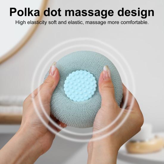 4 шт. шарики для ванны отшелушивающие щетки для душа супер мягкие массажные шарики для ванны с присоской для тела