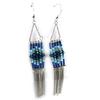 Les Trésors De Lily [N3145] - Серебристо-синие дизайнерские серьги «Алтай»
