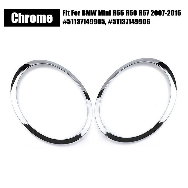 Автомобильные аксессуары Передние фары Декоративная рамка для BMW Mini R55 R56 R57 2007-2015 #51137149905, #51137149906
