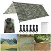 Outdoor Canopy 210T Polyester Yarn Camouflage Portable Beach Canopy Waterproof Foldable Ultra-light Picnic Backpacking Equipment