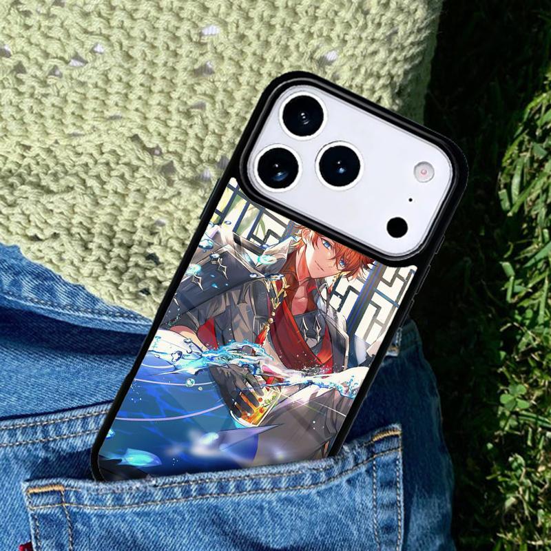 Чехол для телефона Tartaglia Genshin Impact Для iPhone 17 AIR 16 Pro Max 15 14 Pro 11 12 13 Ударопрочный силиконовый чехол