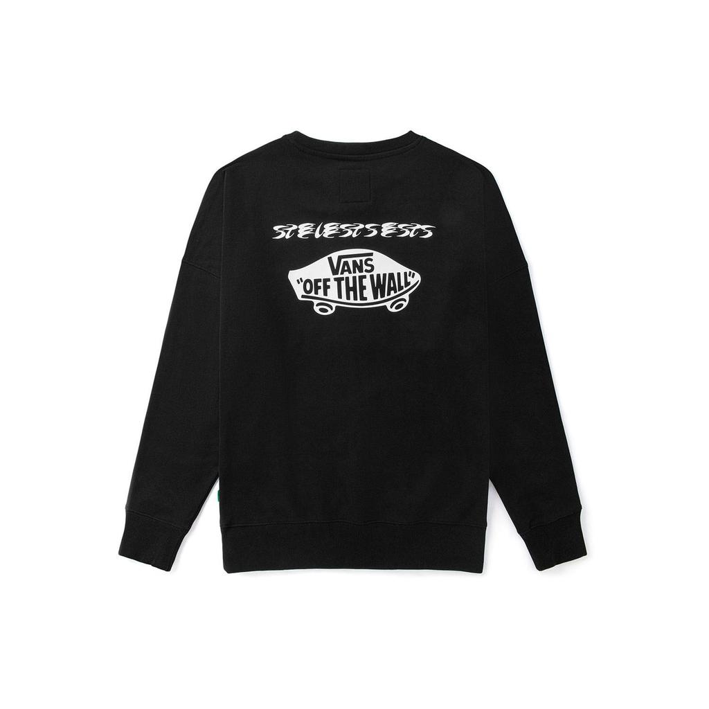 Vans Толстовки Унисекс Черные С Круглым Вырезом Умеренная Обычная VN0A5F5QBLK
