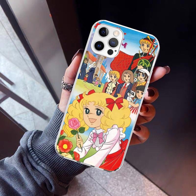 Anime Candy Phone Case For iPhone 17 Air 11 13 Mini 14 15 Plus 16 12 Pro Max 16E SE 7 8 Pattern Soft TPU Back Cover 17 Air 11 1