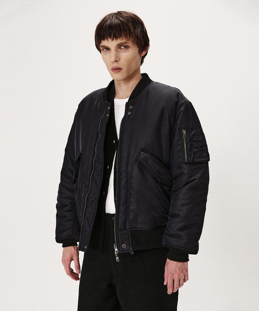 Shirter Nylon Reversible Bomber Jumper (Purple Black)