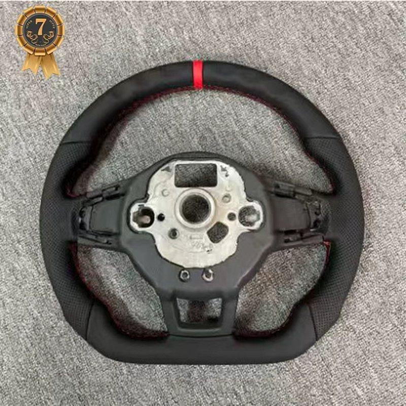 For Volkswagen Golf MK 7 7.5 GTI GTD GTE R Polo Customize RLine Sports Steering Wheel Half Leather Alcantara Multi-color