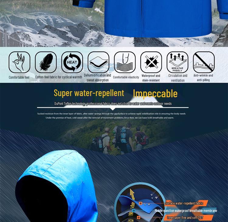 Men's Windproof Waterproof Spring/Autumn Jacket, Customizable Logo, Team Uniform