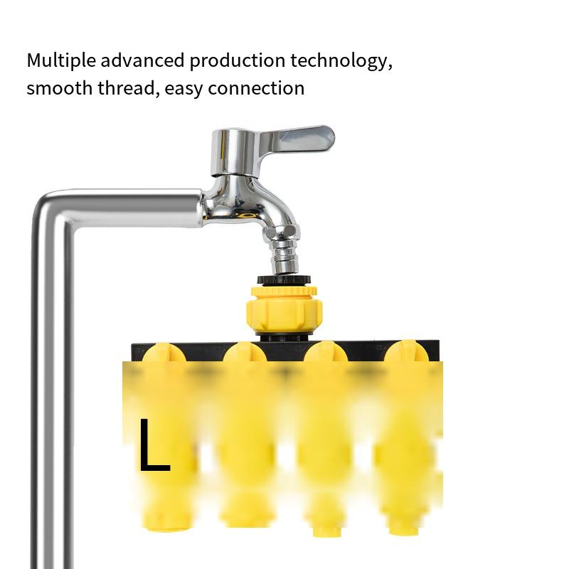 1 шт. Уличный садовый четырехходовой разделитель воды с переключателем Четырехходовой клапан Дверь Один вход Четыре выхода Разделитель воды Переключатель Соединитель-соска