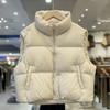 Короткая пуховая хлопковая куртка для женщин Осень Зима Новая пуховая универсальная жилетка