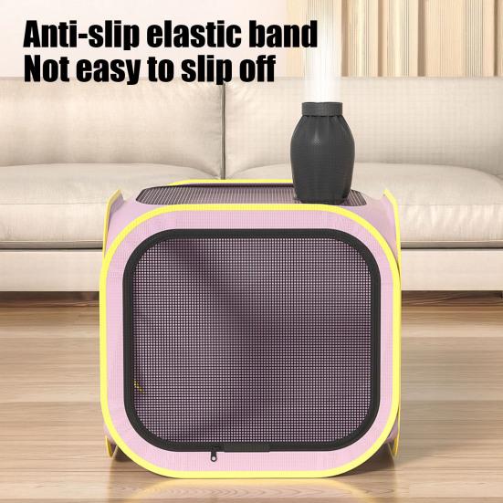 Ящик для сушки домашних животных, водонепроницаемый, антишерстяной, летающий, для сушки собак и кошек, портативный складной домик для груминга, ящик для сушки шерсти, клетка для маленьких и средних собак и кошек