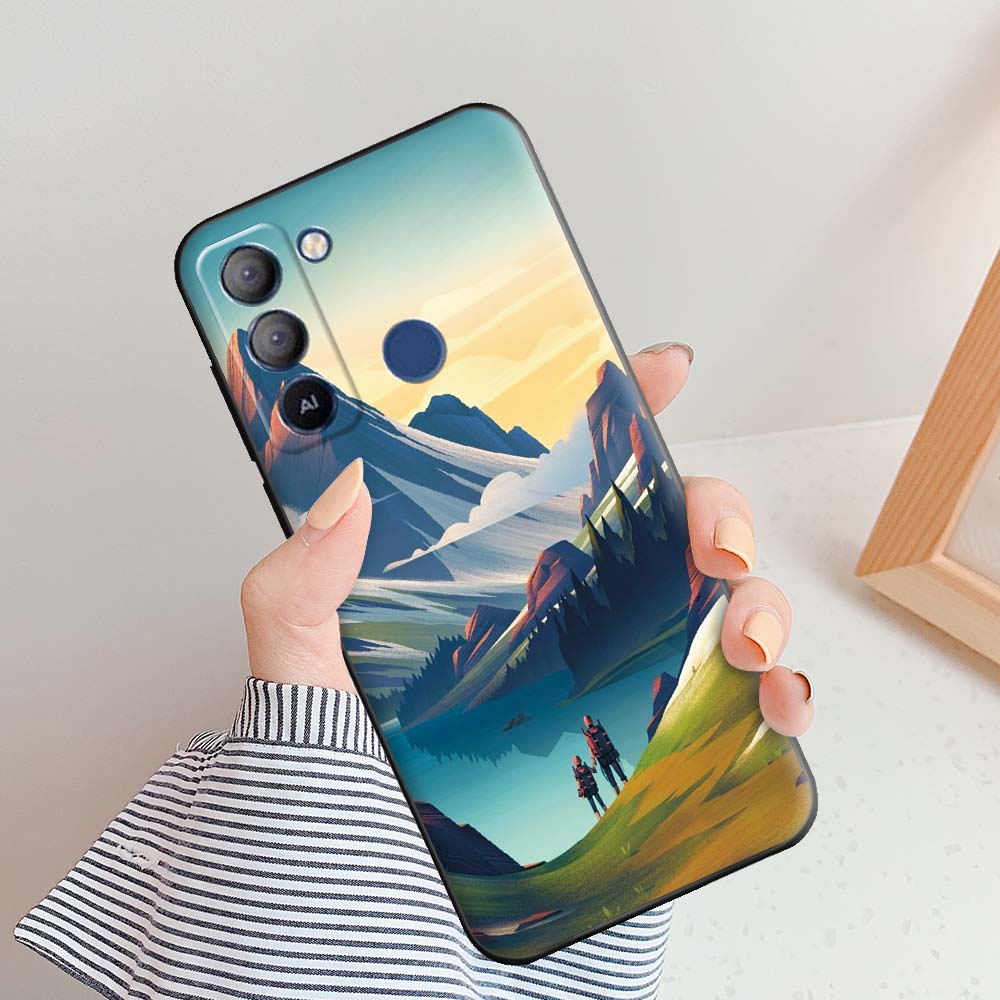 Чехол для Tecno Pop 5 LTE Чехол для Tecno Pop 5 LTE ТПУ Крутые Мраморные Чехлы Для Tecno Pop 5 LTE Защитная Силиконовая Задняя Крышка Корпус