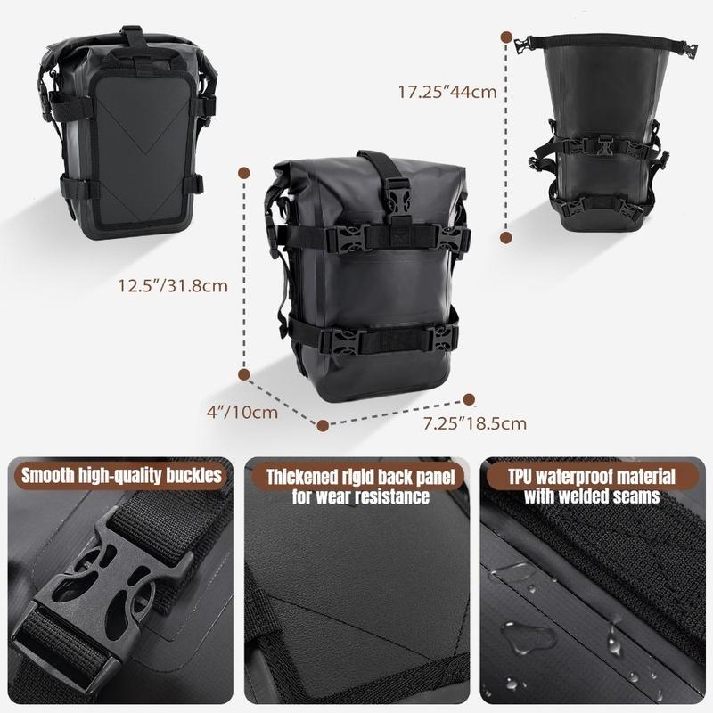 Crash Bar Bag Waterproof Motorcycle Bumper Bag for BMW R1200GS R1250GS ADV Honda NC750X CB500X, Frame Storage Tool Pouch