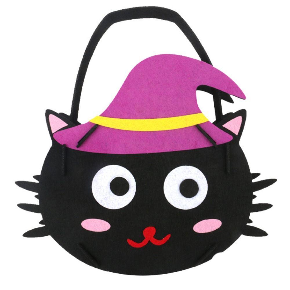 Trick Or Treat Halloween Candy Bag Halloween Decoration Gift Basket Party Halloween Bag For Kids