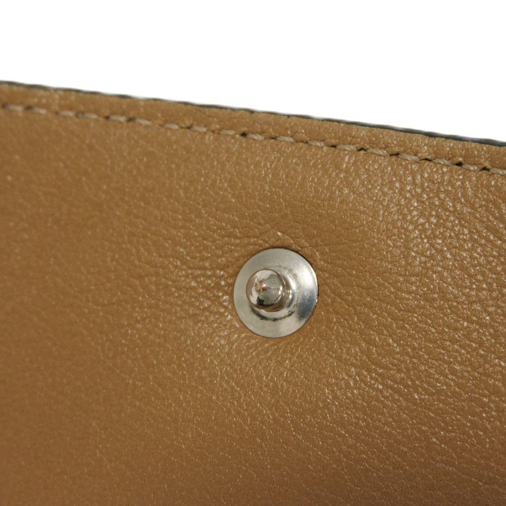 Used 12695 Trifold Wallet C660TR2X03 7942 Pastel Marble Green Ash Gray Brown Anagram Unisex from Japan AUTHENTIC