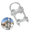 V Jaw Block with U Bolts Pipe Mount Accessories Part,Antenna Mast Clamp Bracket Holder for TV,Flag