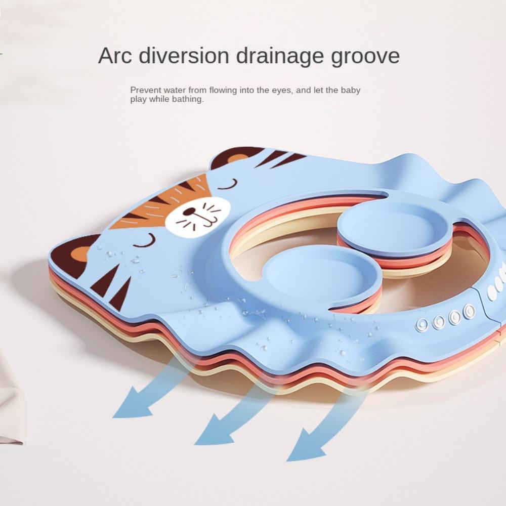 Водонепроницаемые детские шапочки для душа, регулируемые шапочки для ванны, защита ушей, мытье волос, защита для детей, мальчиков и девочек