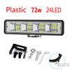 12-60V 72W Car Work Light LED Bar 4x4 24LED Worklight Bar Offroad SUV ATV Tractor Boat Truck Excavator Led Spot Flood Combo Beam