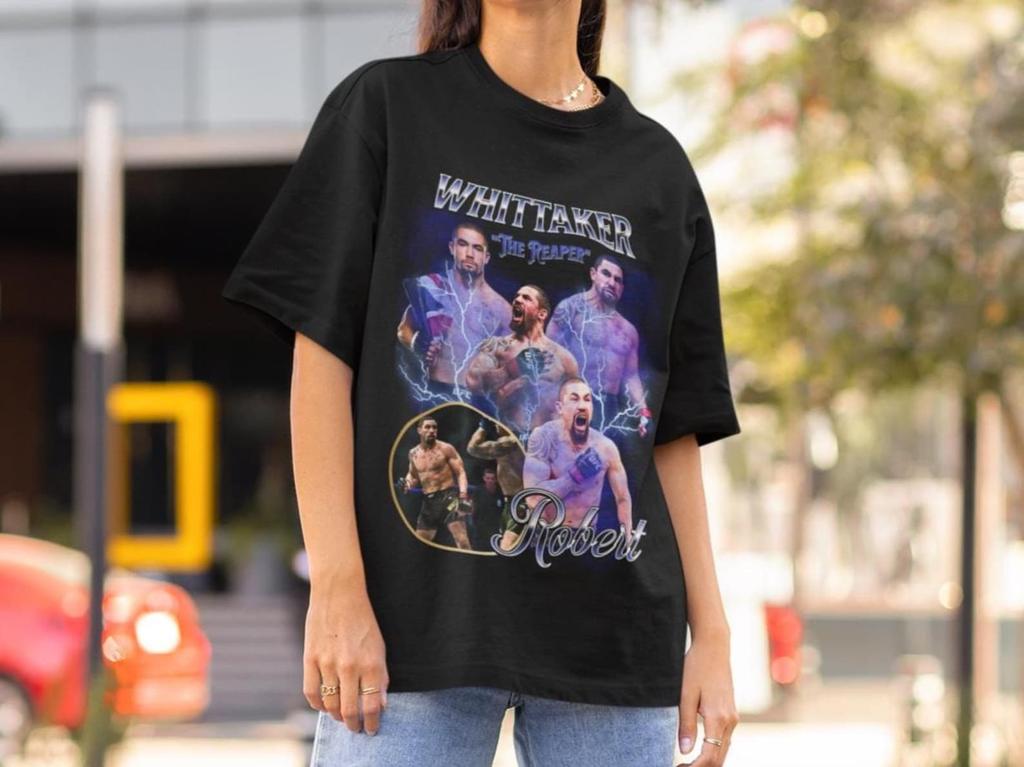Robert Whittaker Vintage Style UFC mma T-Shirt Retro 90's style Bootleg T-Shirt Oversized Sport Tee gift for ufc UFC T-Shirt-Shirt Champ