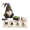 Pre-cut Fabric Patchwork Kit Halloween Gnome Kit, Witch Pumpkin Doll DIY Sewing with Pre-Cut Immersive Experience Buttons Needle Thread, Cute