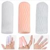 1 Pair Water Grain Style Finger Cots Skin White Transparent Fingertips Protector Gloves Unisex