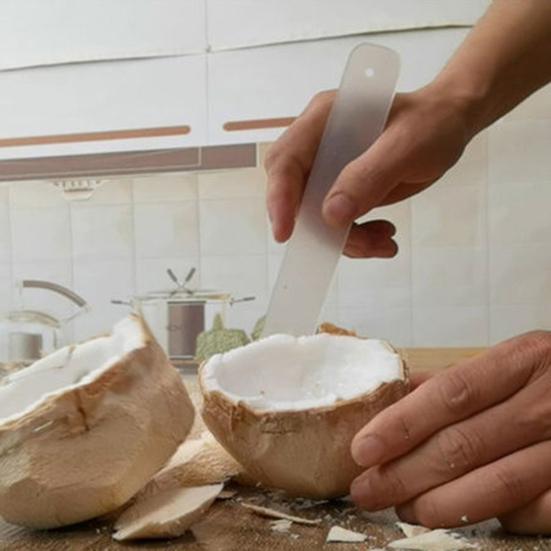 Средство для удаления кокосовой мякоти, мягкий моющийся профессиональный пластиковый экстрактор для кокосовой мякоти, скребок для кокосовых яиц, кухонные гаджеты